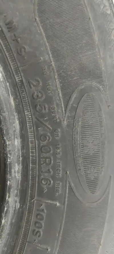 235/60R16 IN GOOD CONDITION--QTY:2