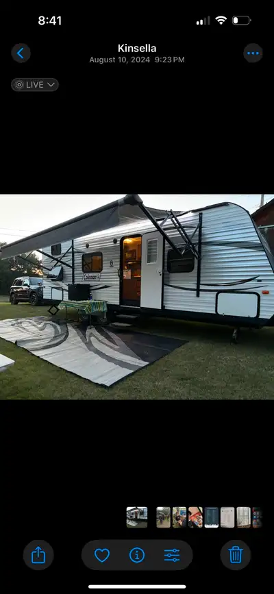 2015 Dutchmen Coleman 275 BHS. 31' at hitch, 27' livable space. Bumper pull. Queen bed, fridge, AC,...