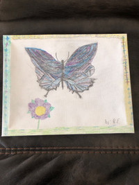 Butterfly picture on canvas