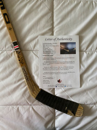 Wayne Gretzky/Peter Stastny Autographed Game Used Stick