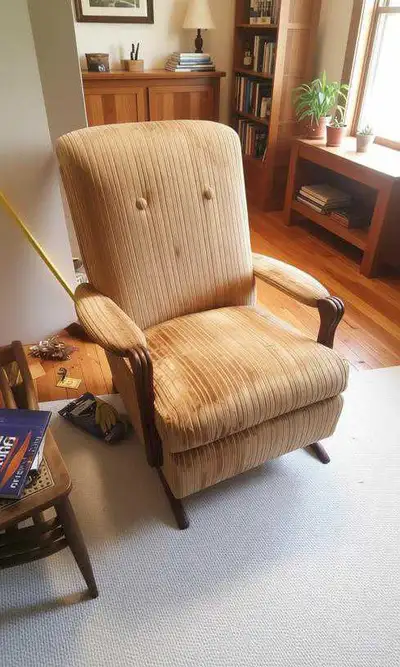 Charming Orange Antique Chair!! , View more