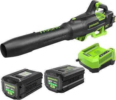 Only a few left, Contact now before their gone! The Greenworks 80V Cordless Leaf Blower Kit delivers...