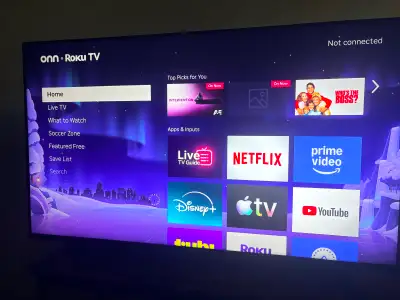 Roku 55” tv Onn, View more