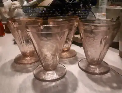 4 x Cherry Blossom" Pink 3 1/2" Ftd Juice Tumbler

, View more