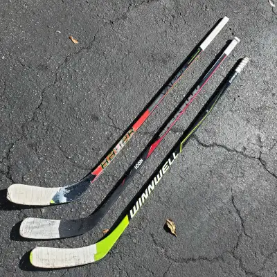 Jr. BAUER WINNWELL SHER-WOOD Composite Hockey Sticks $60 each, View more