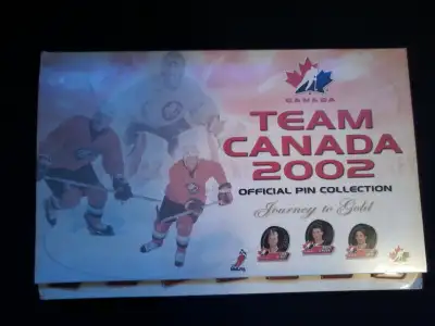 Team Canada 2002 Gold Medal Team Pin Collection (just $20 thru May 24 weekend) "Canada lives and die...
