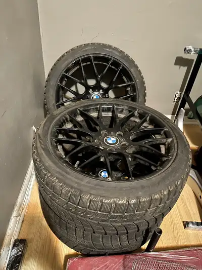 I have a set of 4 winter blizzak tires - comes with 3 rims (one was stolen) Came off a 2008 bmw m5-...