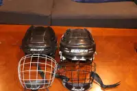 2 BAUER YOUTH HOCKEY HELMETS AGES 3-5 & 6-8 $25 OR FREE