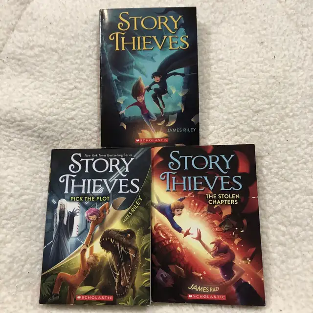 Set of 3 ~ Story Thieves Paperbacks ~ Author James Riley in Children & Young Adult in Red Deer - Image 2