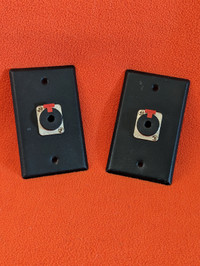 Two Locking Chassis Mount Stereo (TRS) Phone Connectors
