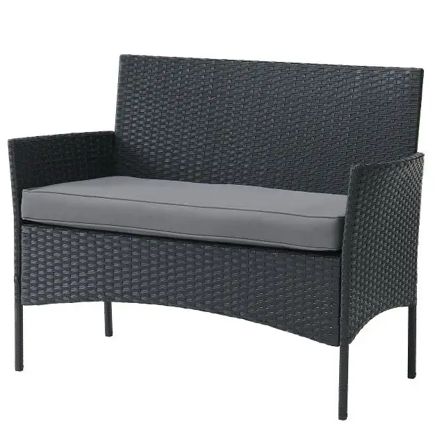 4pc Rattan wicker Outdoor Sofa, 2 Cushioned Chairs, and Table  in Patio & Garden Furniture in Markham / York Region - Image 7