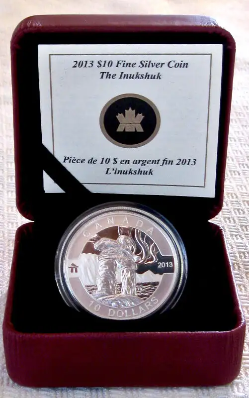 Inukshuk (2013) O Canada Series 1/2 oz Pure Silver Proof Coin in Arts & Collectibles in Kelowna - Image 3