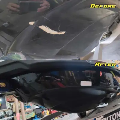 Did you hit a rock, damaging the hull of your boat, or dropped something heavy causing surface damag...