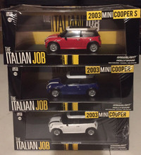 “The Italian Job” Morris Mini Set of 3 in 1/43 scale