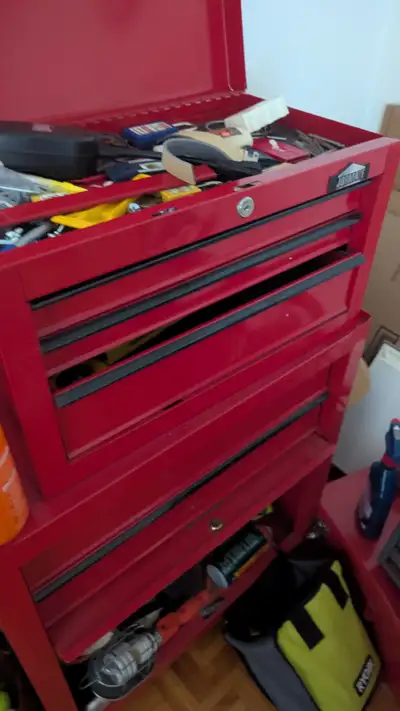 Tool box with tools, View more