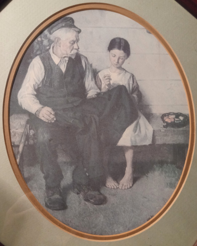 Norman Rockwell, lighthouse keepers daughter professional framed in Arts & Collectibles in Oshawa / Durham Region - Image 2
