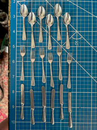 Vintage Miniature Dollhouse Cutlery, 18-Pieces