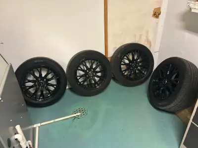 17 INCH WHEEL RIMS AND TIRES - LIKE NEW