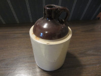 Whiskey Jug - Finger Style  - 10" High - 6" Diameter