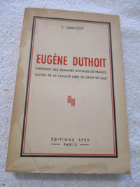 Livre 1955 Eugène Duthoit (J. Lamoot) (book)