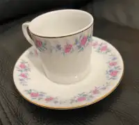 Vintage Espresso Cup and Saucer