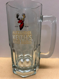 Beer Glass - Alexander Keiths - Large Mug - White lettering