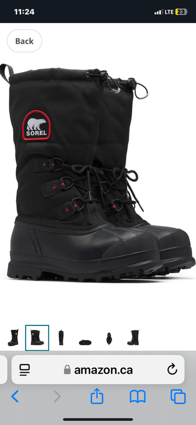 Very warm Sorel boots with felt liners, View more