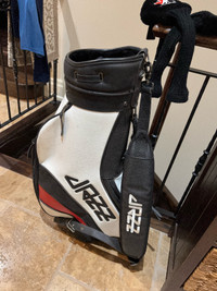 JAZZ BRAND HOCKEY CANADA STAFF GOLF BAG + 2 WOOD HEAD COVERS