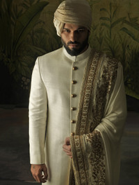Designer Indian wedding groom sherwani (Punit Arora)