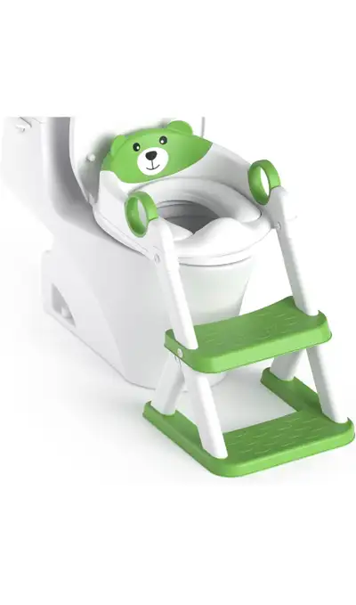Potty training seat with ladder. Easy to fold. Brand new box packed.