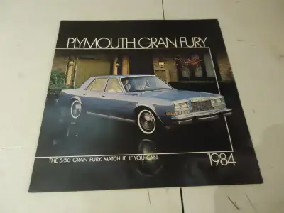 1984 Plymouth Gran Fury Brochure. New. Can Mail in Canada, View more