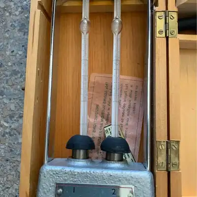 From a medical doctors estate. Unknown condition. In a wooden box.