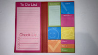 To Do List Check List Tear-Away Post-It Notes Sticky Pad