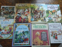 8 Vintage Children's Hard and Soft Covered Books