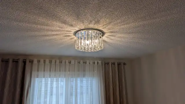 Modern Glass Pendant Light Fixture – Elegant Bedroom Lighting in Indoor Lighting & Fans in Ottawa - Image 5