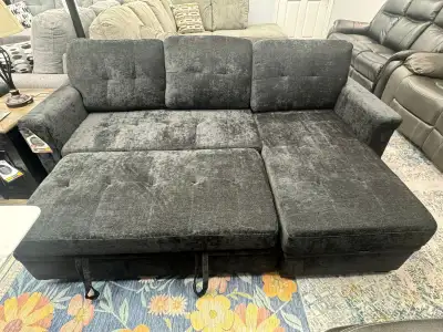 New Classy Sectional Sofa Bed In Soft Fabric Upholstery Big Sale, View more