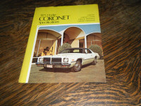 1975 Dodge Coronet Car Specifications Brochure