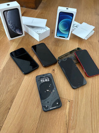 iPhones 8, 10, 12, 13 (used)