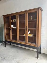 Walnut MCM Display Case FREE DELIVERY
