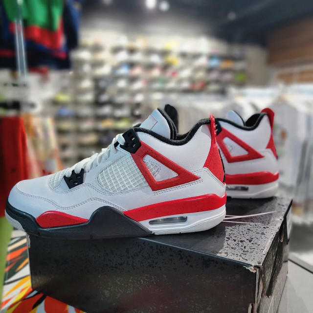 Air Jordan 4 Retro "Red Cement" Size: [8.5, 10.5, 11.5][INSTORE] in Men's Shoes in Mississauga / Peel Region - Image 2