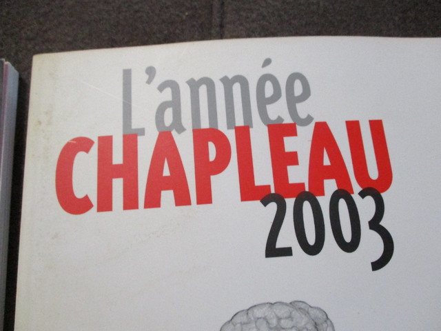 2 livres de caricature L'Année Chapleau 2003 et 2004 in Textbooks in Gatineau - Image 4