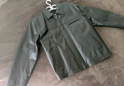 Men's leather jacket, View more