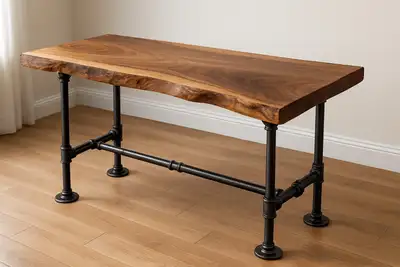 15 years of experience, offering custom threaded pipe work for live edge slab tables, bars and resta...