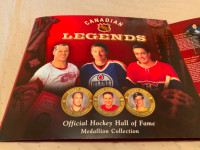 Hockey Hall of Fame collector medallion set