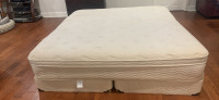 King Koil king size split box and high top mattress