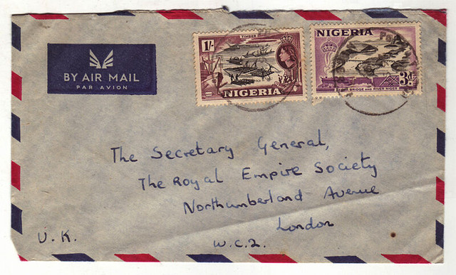 1953-1955 STAMPS ON MAIL LETTERS TO ROYAL EMPIRE ENGLAND in Arts & Collectibles in City of Toronto - Image 4
