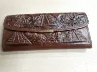 Tooled Leather Ladies Wallet from Mexico