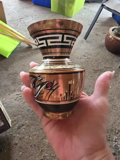 Real Copper Greek Vase collectable, View more