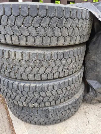Selling used tires from my truck. Used for just over a year, about 140-150000 km. Diferent depths fr...