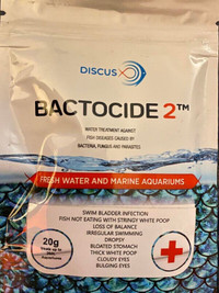 Bactocide 1 & Bactocide 2 Herbal  FISH TREATEMENT & Medication